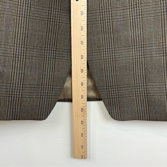 Vintage Ralph Lauren 100% Wool Plaid Preppy Style Jacket Blazer stunning large - Picture 9 of 16